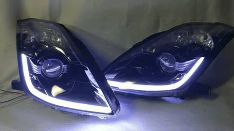 Nissan 350Z custom LED headlights — view 2