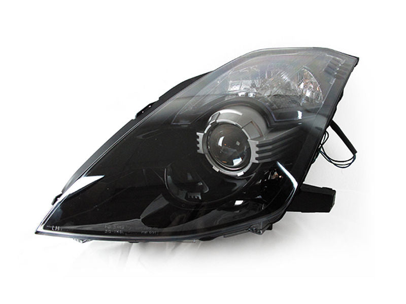 2003-2009 Nissan 350Z DEPO black D2S projector headlights — view 3