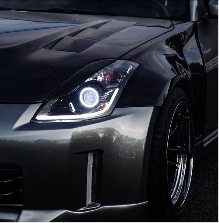 Nissan 350Z Stage 2 switchback LED headlights — view 3